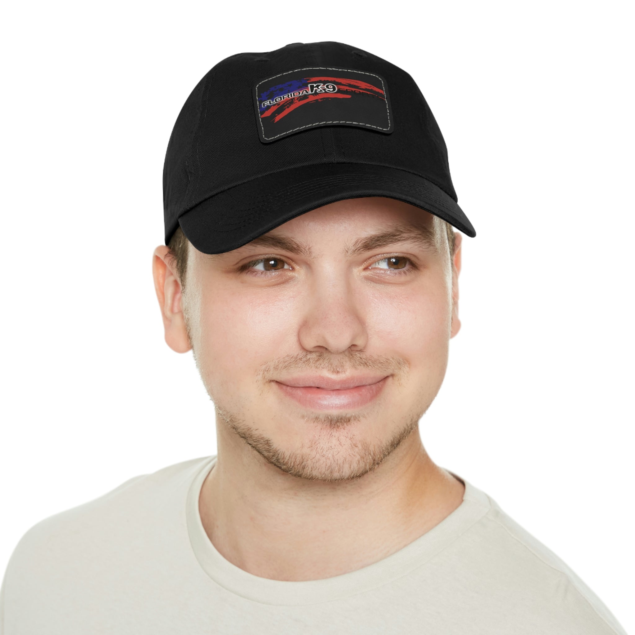 Multi Color Hat with Leather Patch (Rectangle)
