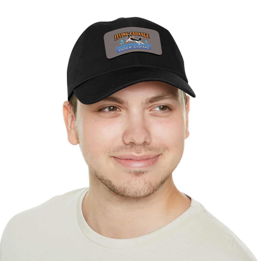 Multi Color Leather Patch Hat