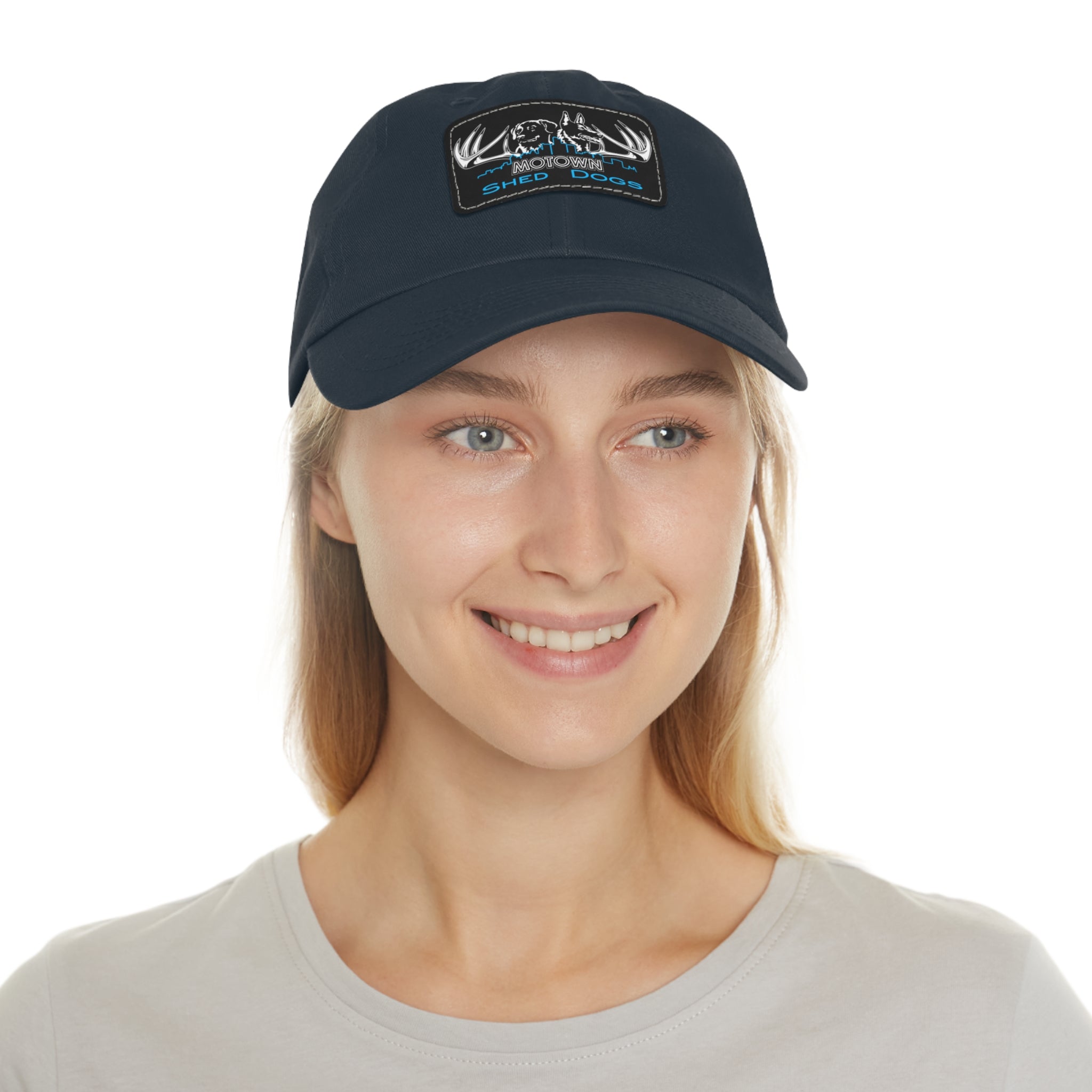 MoTown Multi Color hat with Leather Patch (Rectangle)