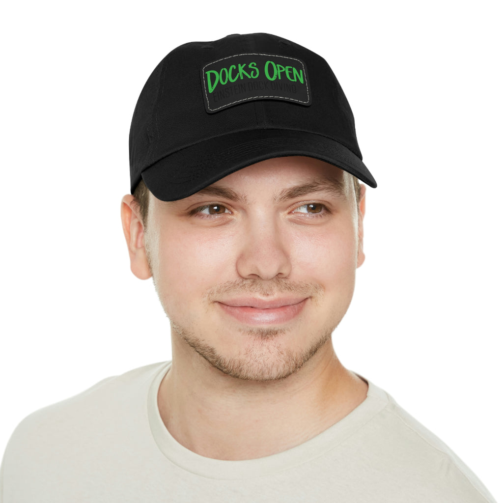 Hat with Leather Patch