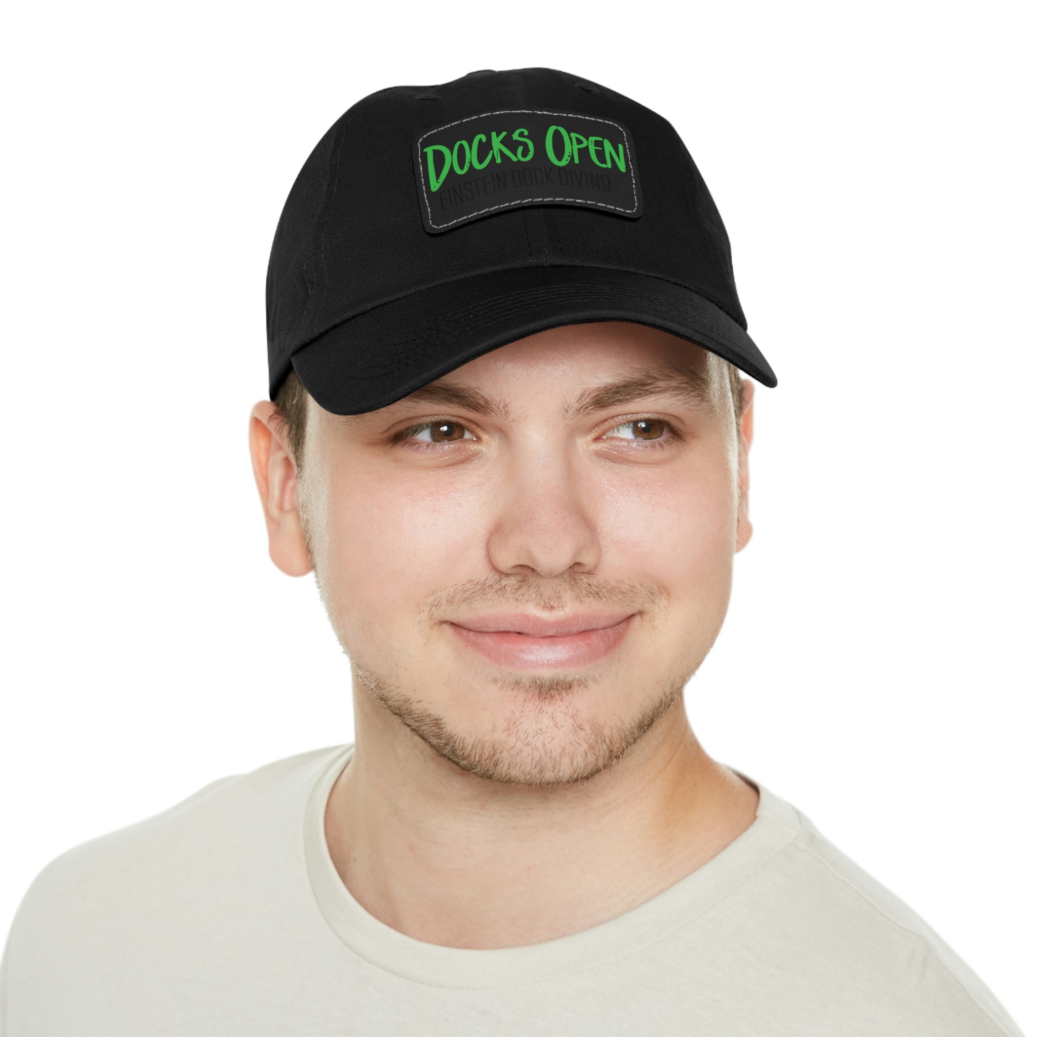 Hat with Leather Patch