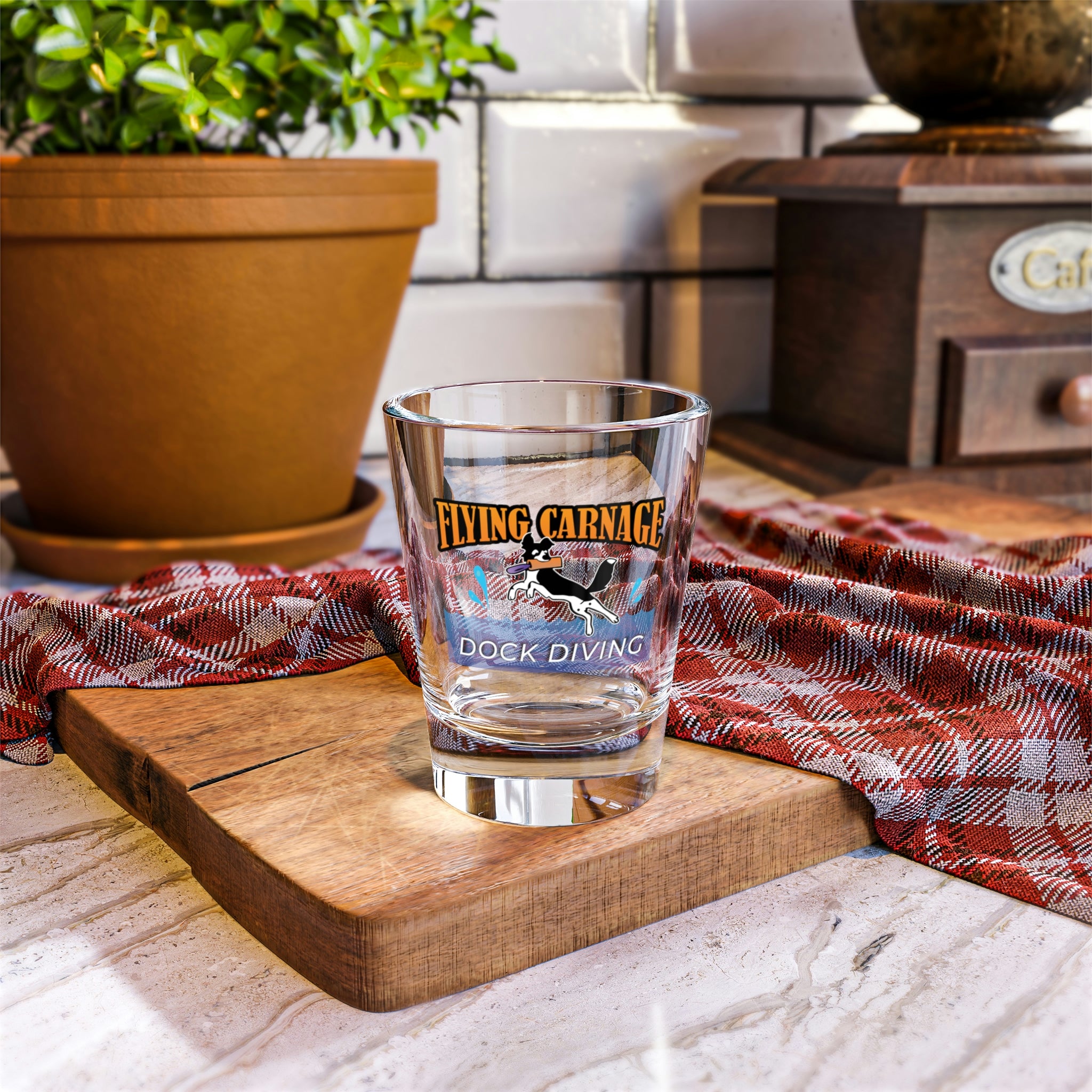 Flying Carnage Shot Glass, 1.5oz
