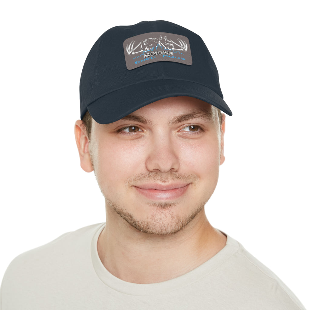 MoTown Multi Color hat with Leather Patch (Rectangle)