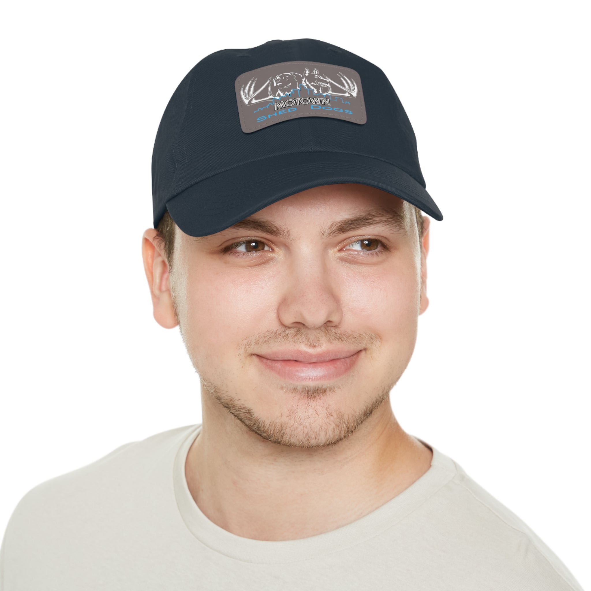 MoTown Multi Color hat with Leather Patch (Rectangle)