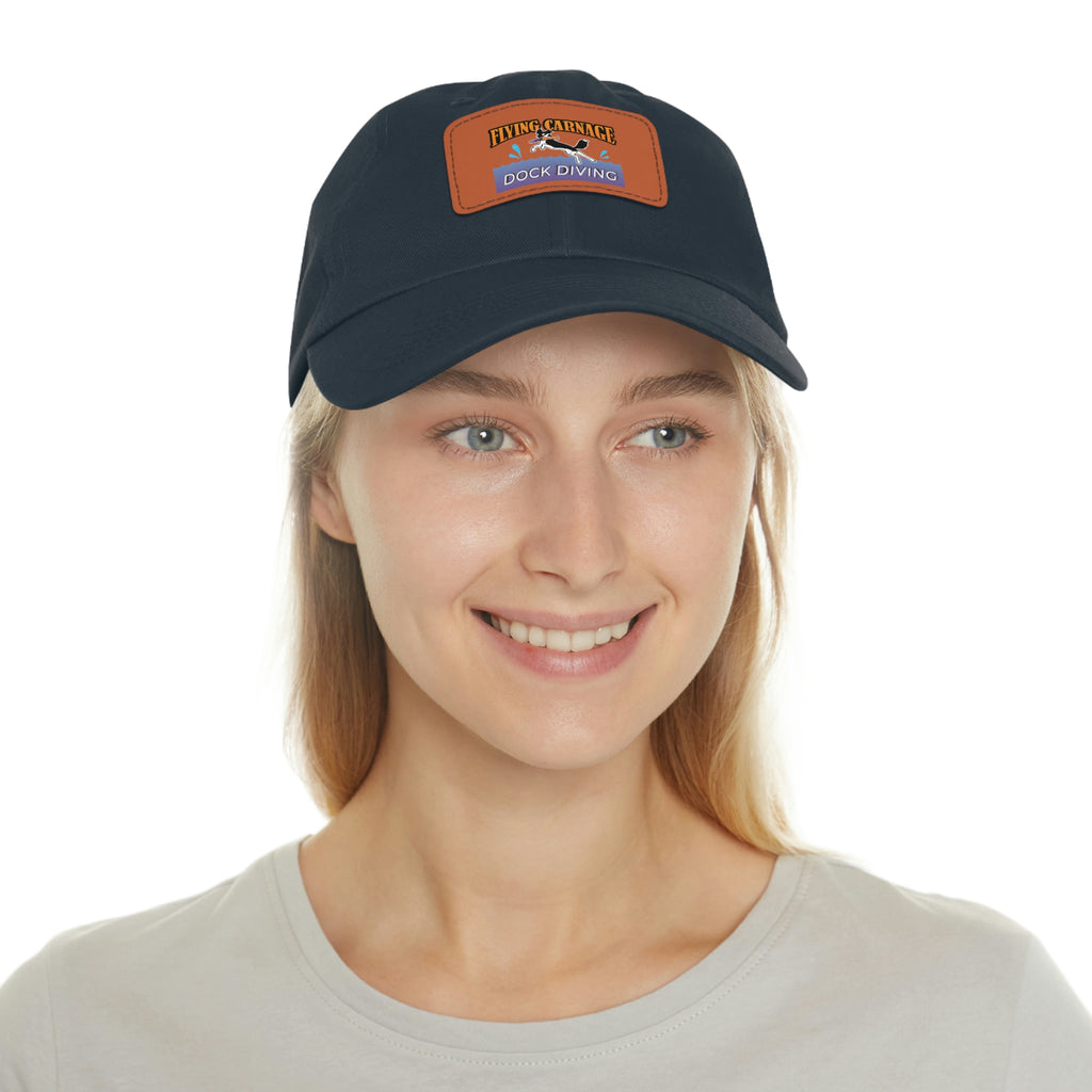 Multi Color Leather Patch Hat