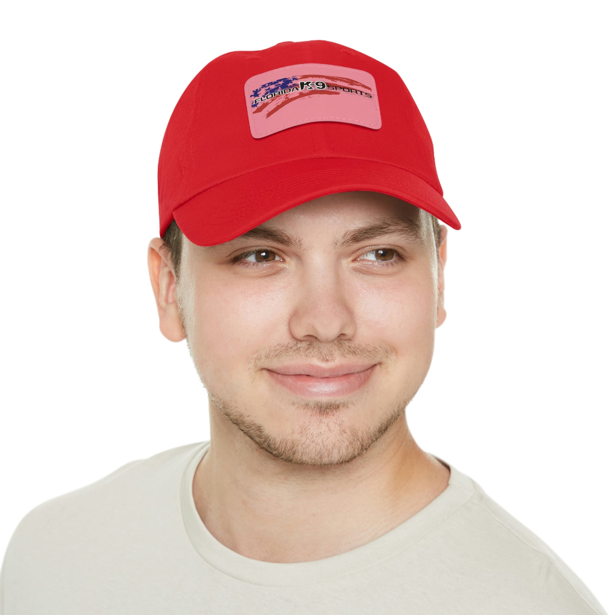 Multi Color Hat with Leather Patch (Rectangle)