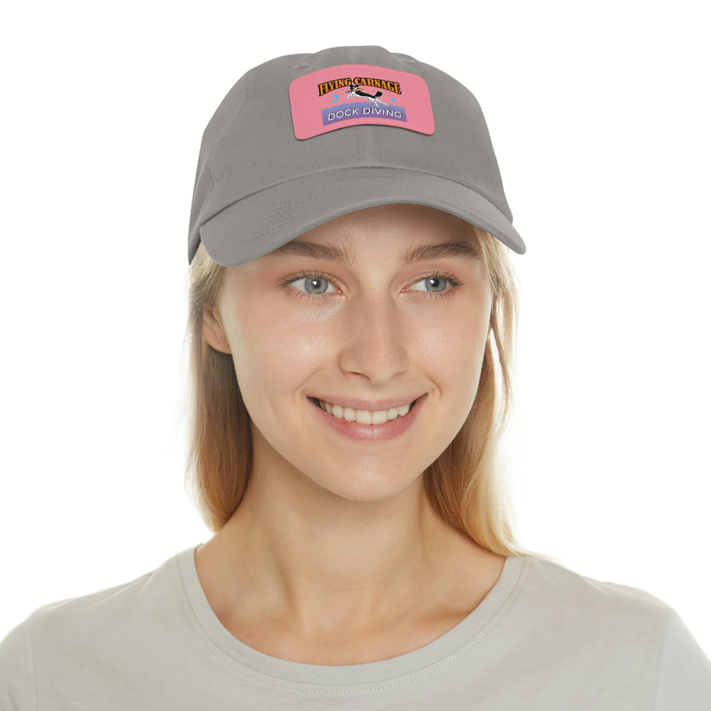 Multi Color Leather Patch Hat