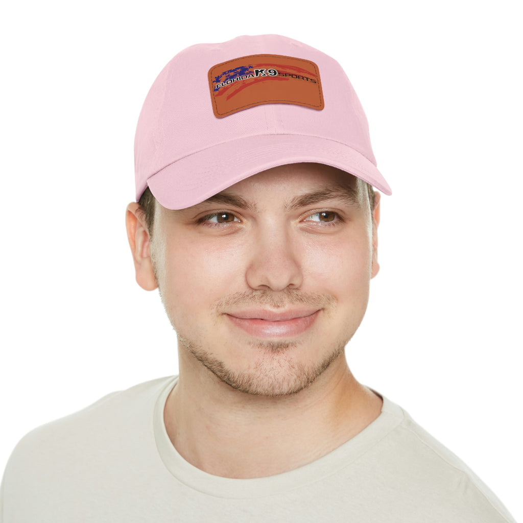 Multi Color Hat with Leather Patch (Rectangle)