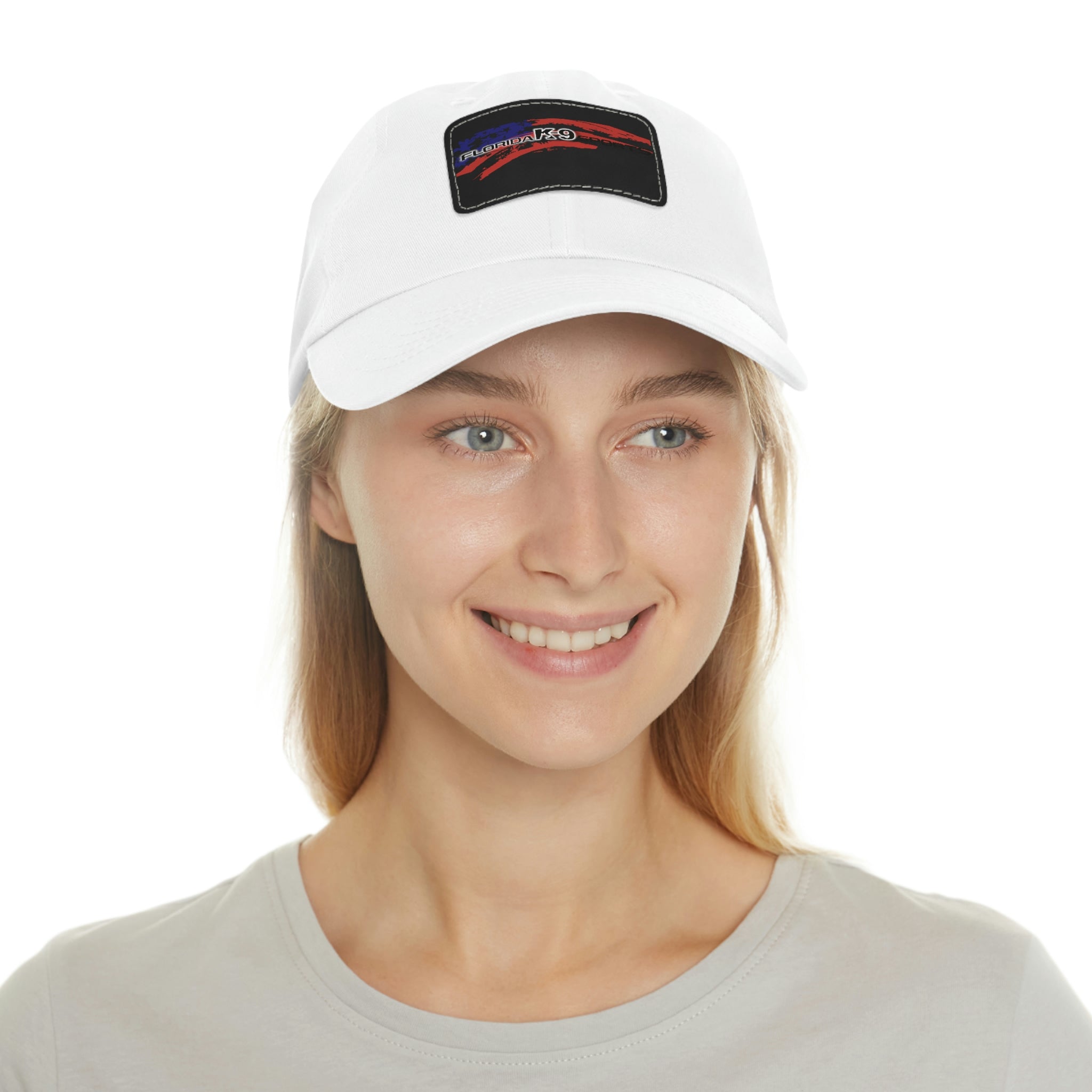 Multi Color Hat with Leather Patch (Rectangle)