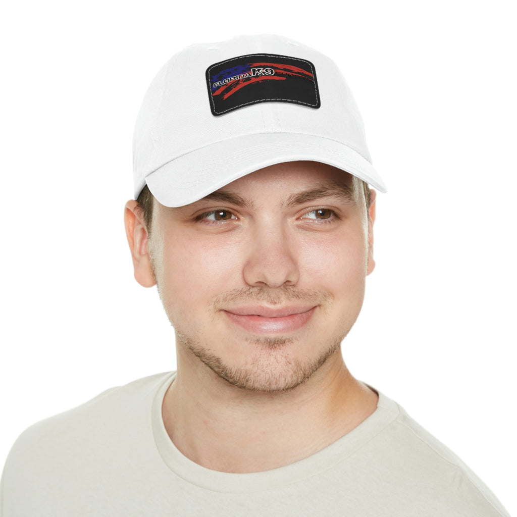 Multi Color Hat with Leather Patch (Rectangle)