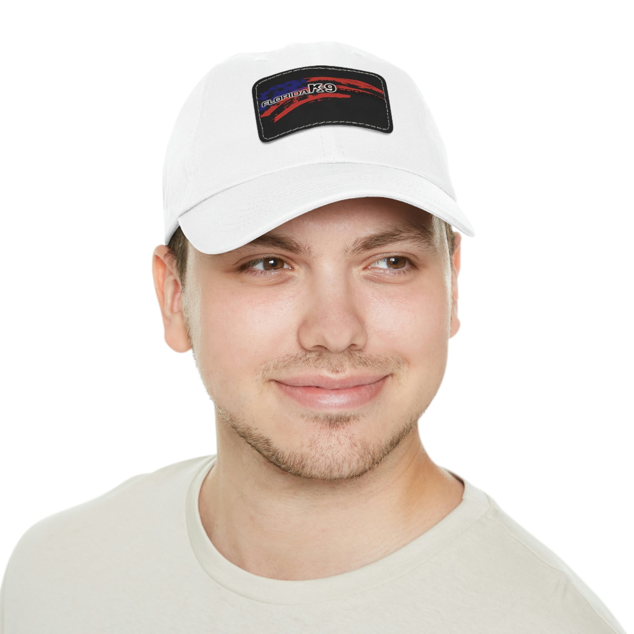 Multi Color Hat with Leather Patch (Rectangle)