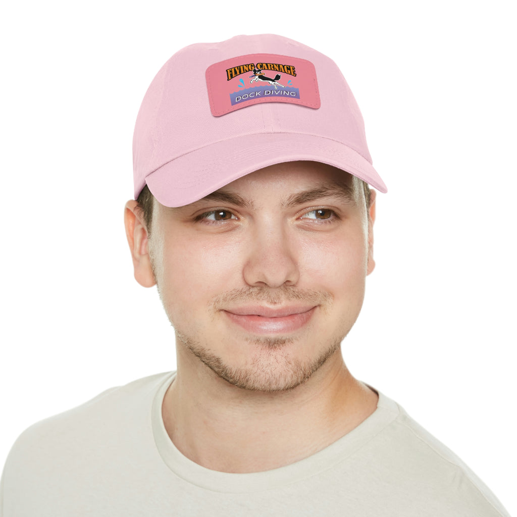 Multi Color Leather Patch Hat