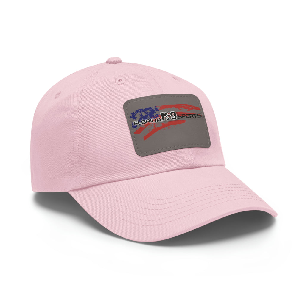 Multi Color Hat with Leather Patch (Rectangle)