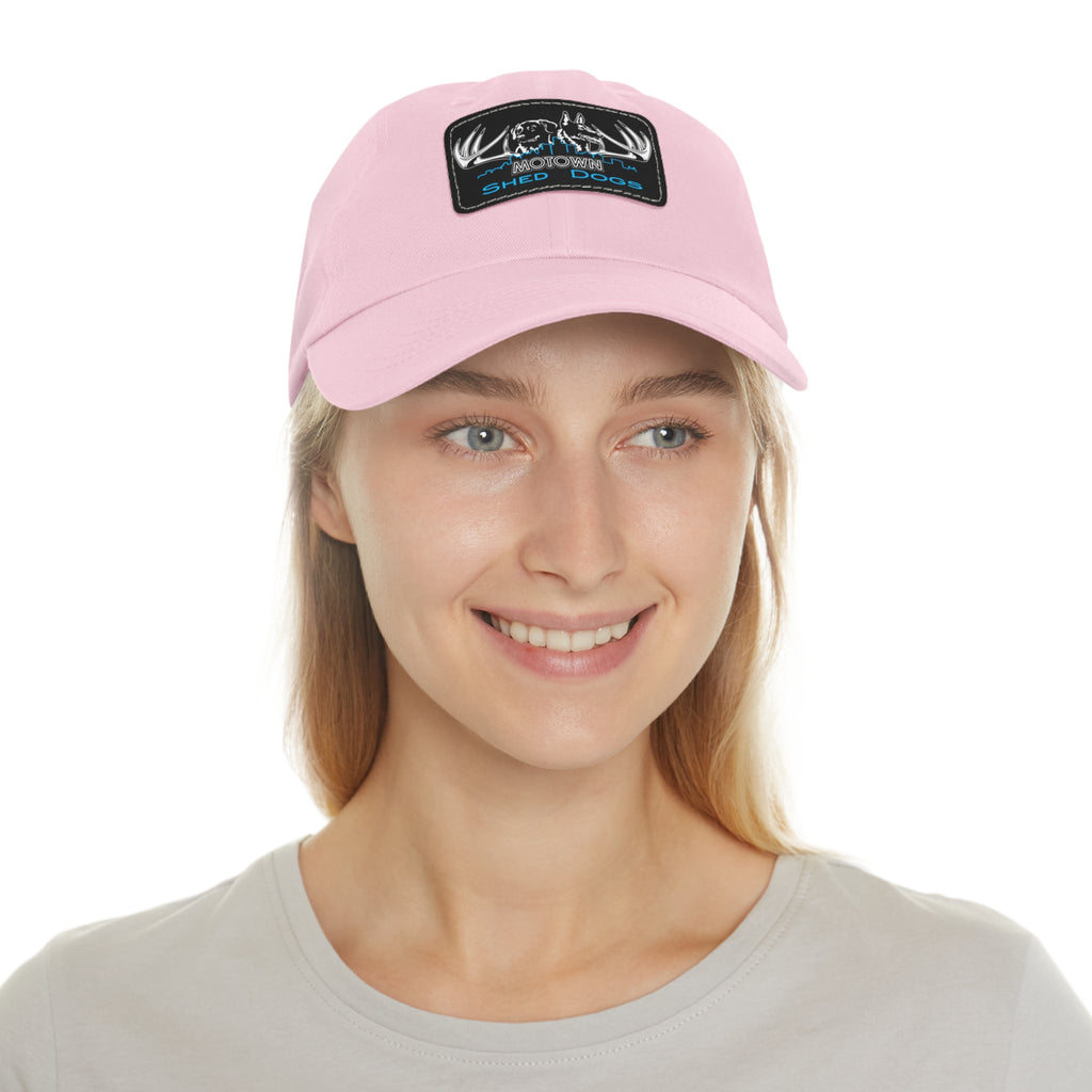 MoTown Multi Color hat with Leather Patch (Rectangle)