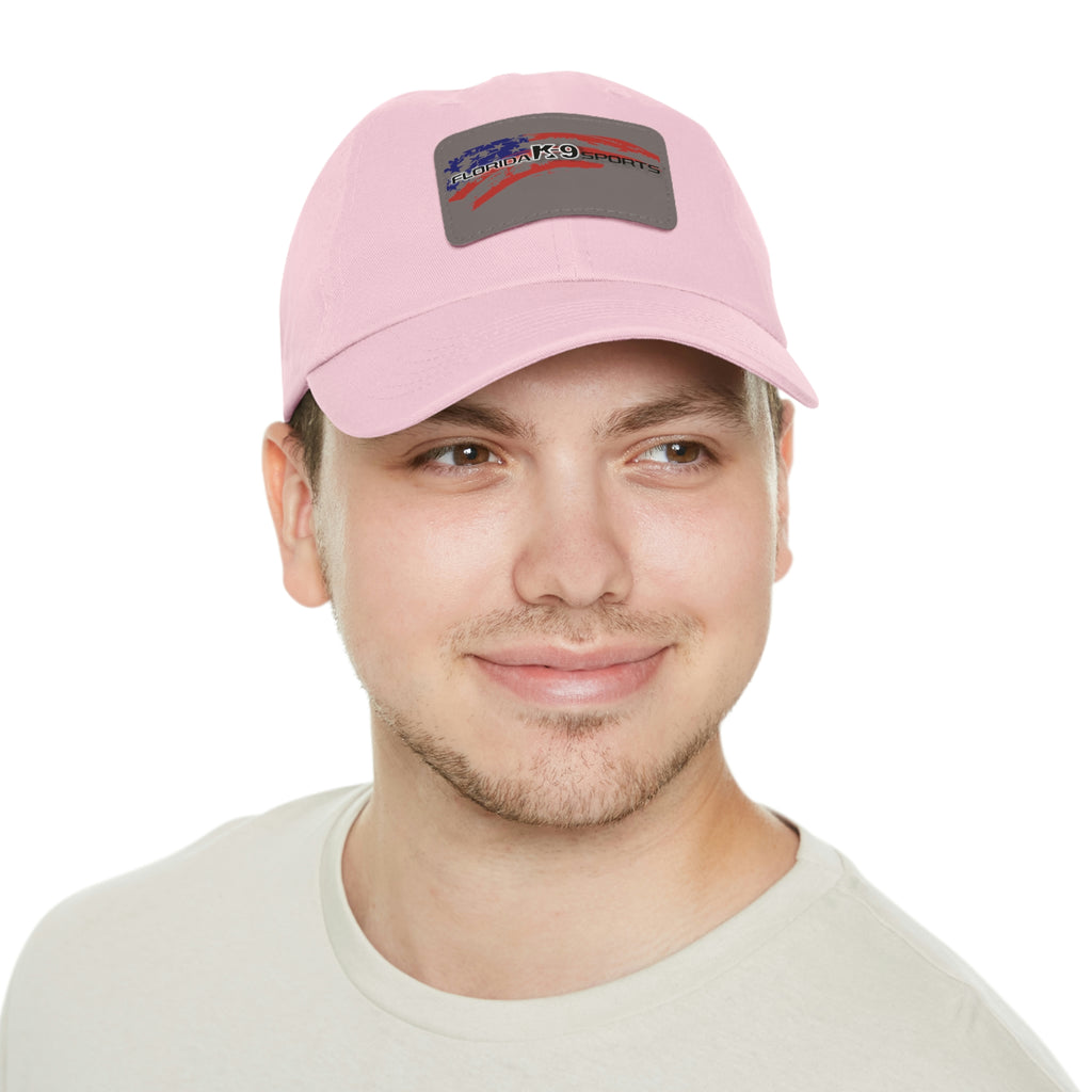 Multi Color Hat with Leather Patch (Rectangle)