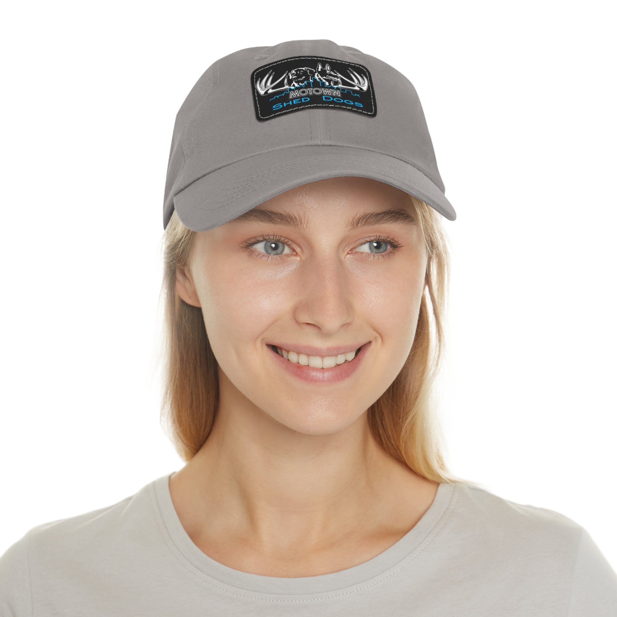 MoTown Multi Color hat with Leather Patch (Rectangle)