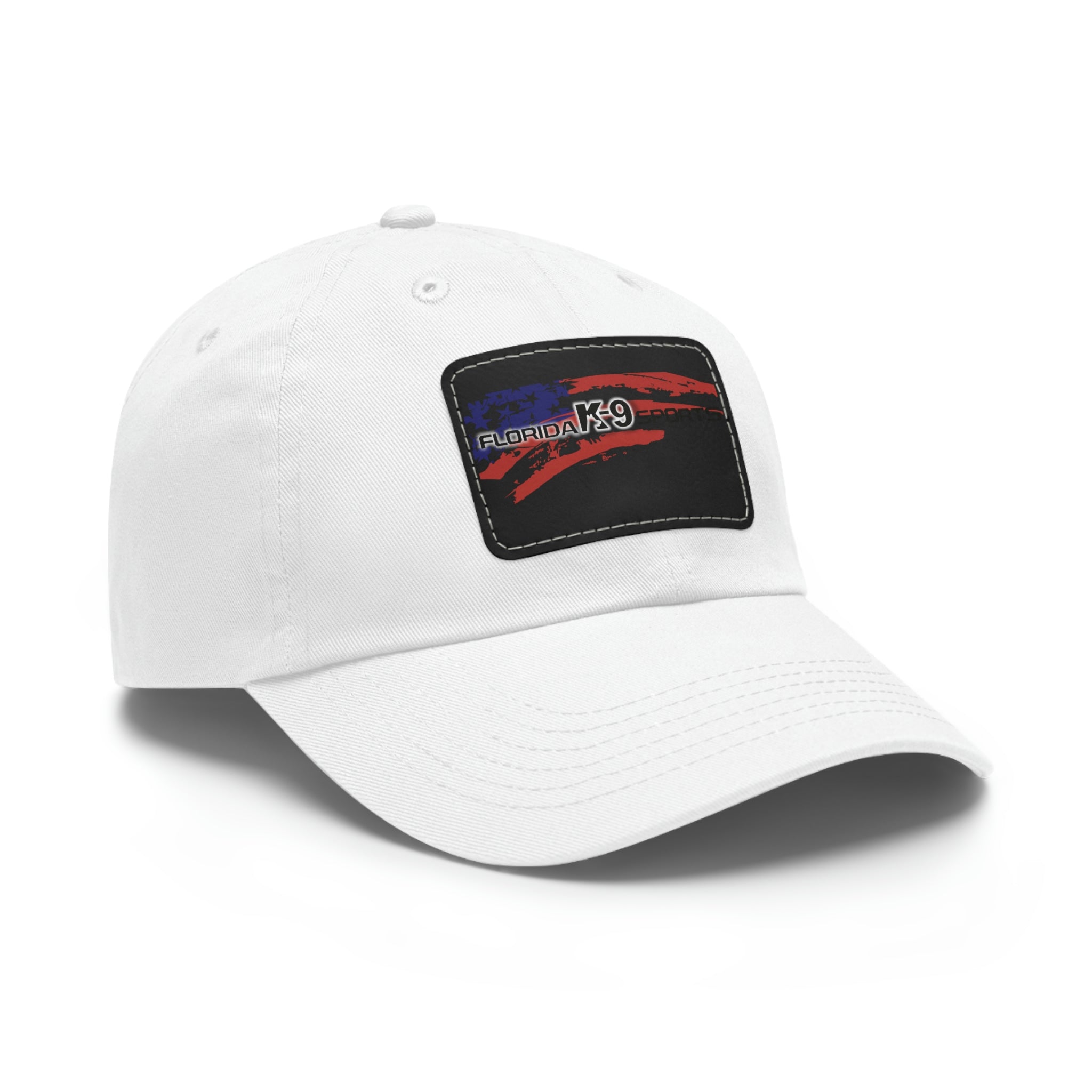 Multi Color Hat with Leather Patch (Rectangle)