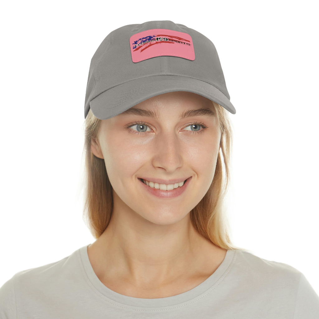 Multi Color Hat with Leather Patch (Rectangle)