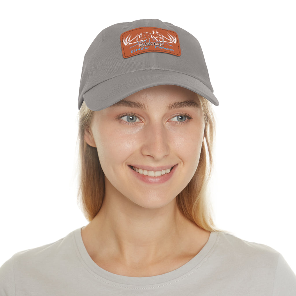 MoTown Multi Color hat with Leather Patch (Rectangle)